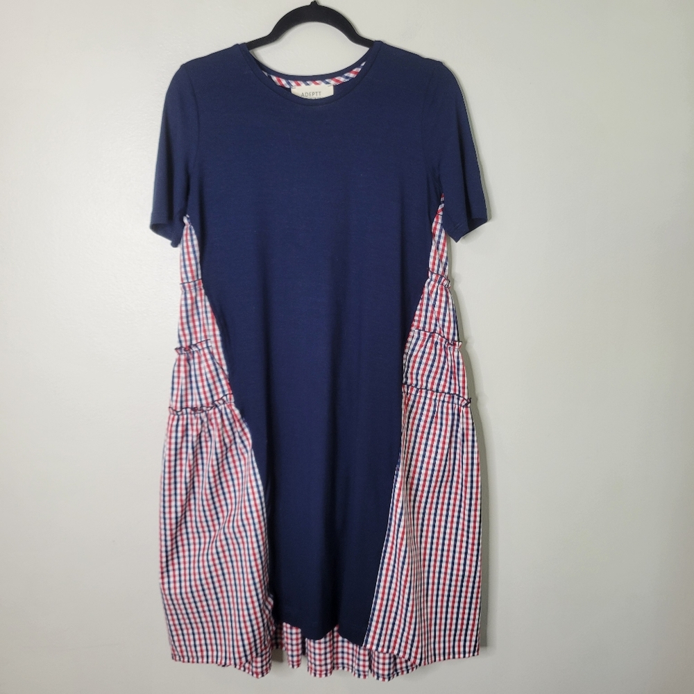 Adeptt Emika Gingham Linen Dress